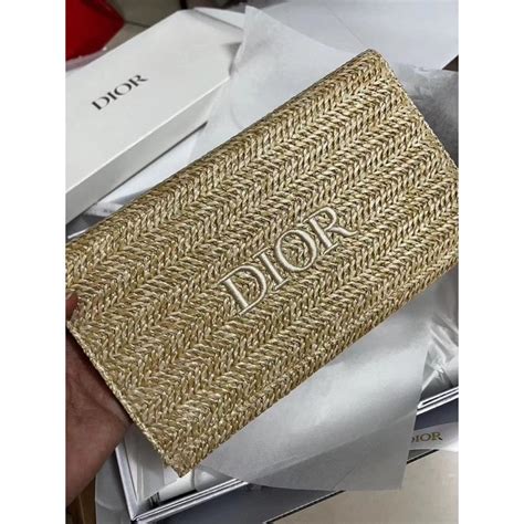 dior straw clutch free gift|dior bag.